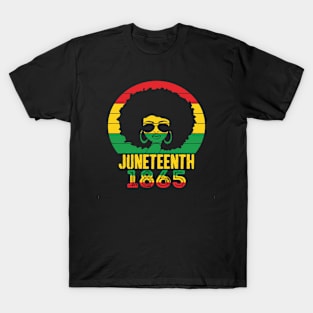 Retro Juneteenth Day 1865 Afro Melanin T-Shirt